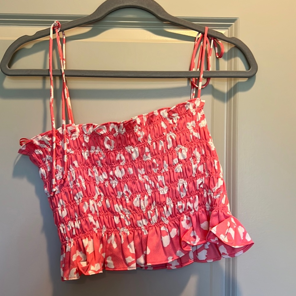 Hot Pink and White cheetah tank!